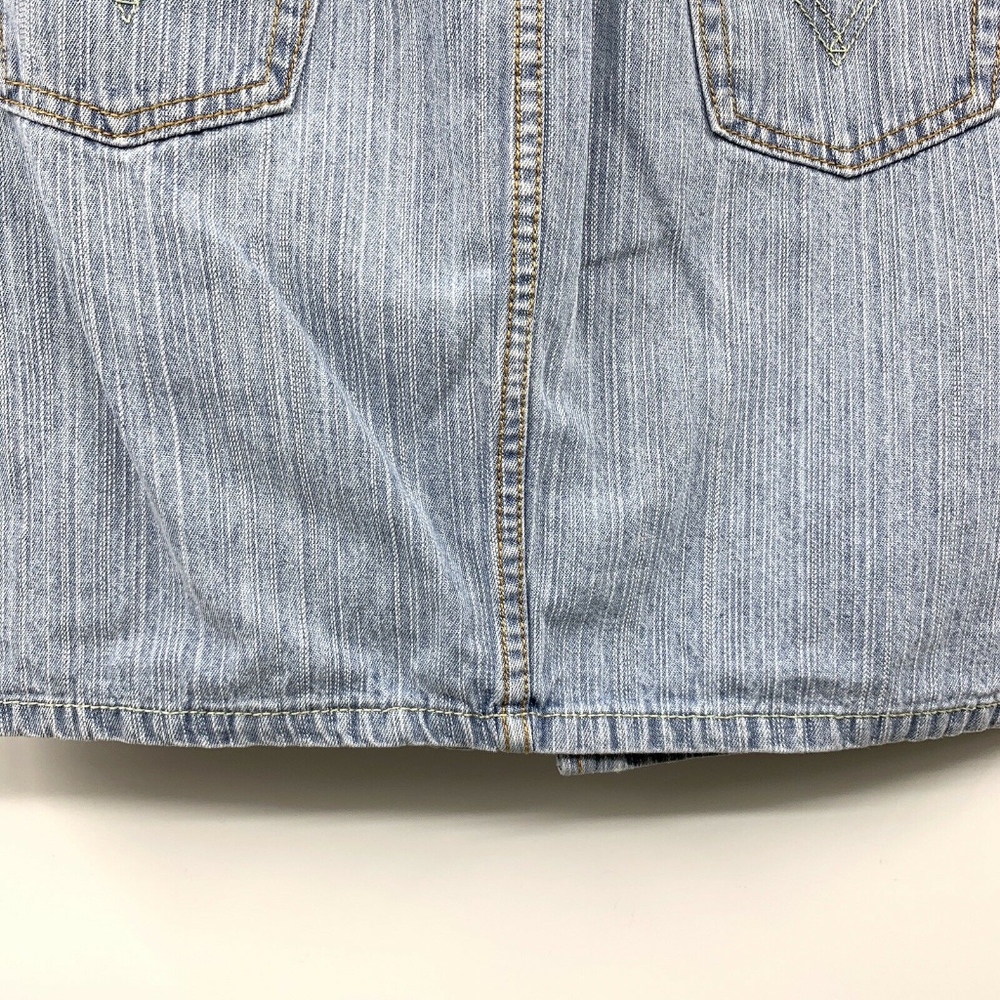 Levi's Light Blue Jean 518 Superlow Denim Skirt - Picture 8 of 8